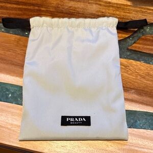 Prada Beauty Light Green Drawstring Bag NEW